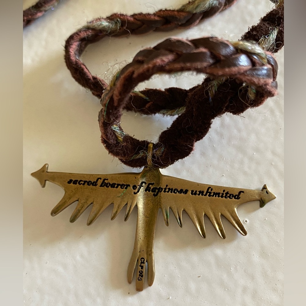 CLP (Christy Lea Payne) Solid Bronze Thunderbird Necklace - Picture 3 of 4